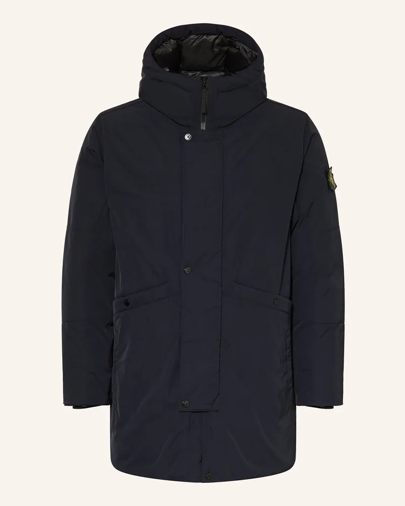 Stone Island Daunenparka blau Dunkelblau