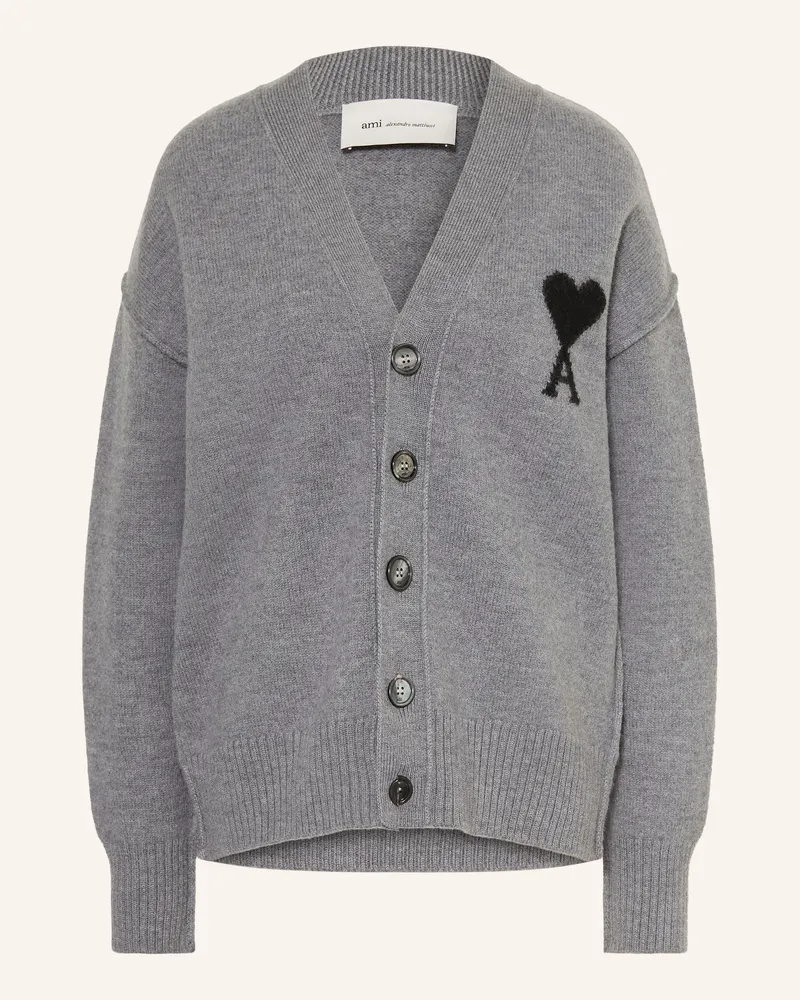 AMI Paris Strickjacke grau Grau