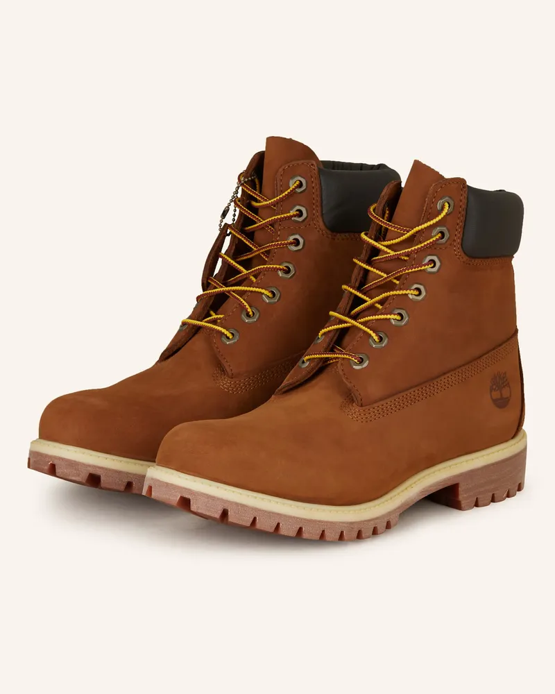 Timberland Schnürboots PREMIUM 6 INCH Cognac