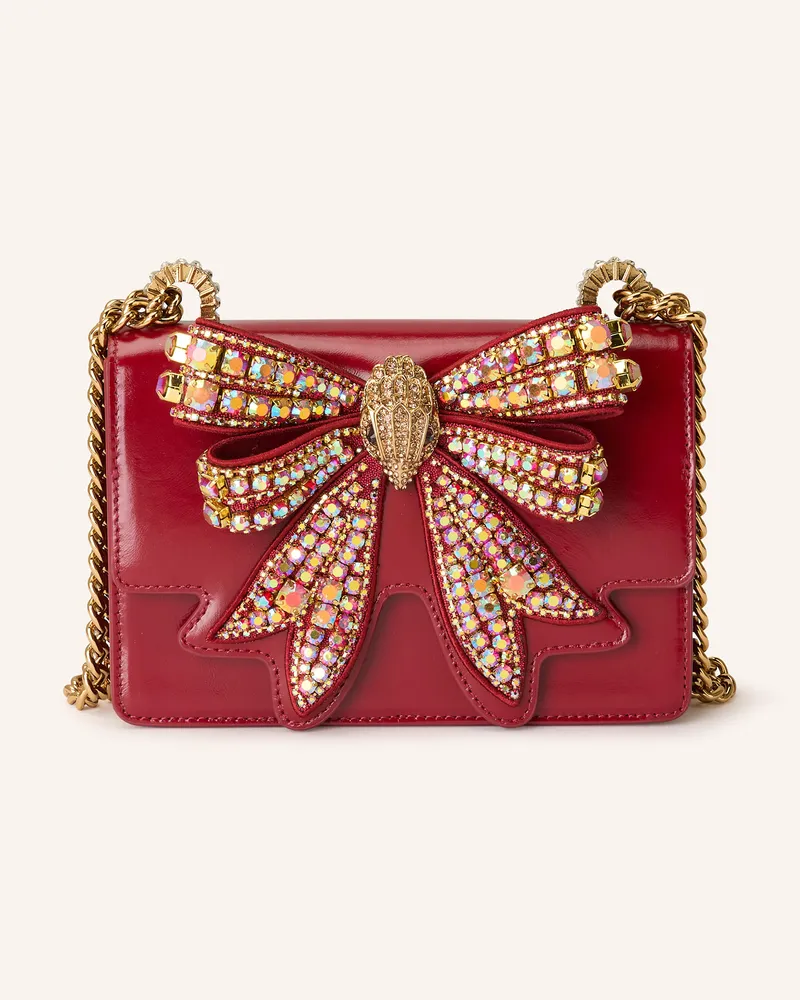 Kurt Geiger Umhängetasche BOW SHOREDITCH SMALL mit Schmucksteinen Rot