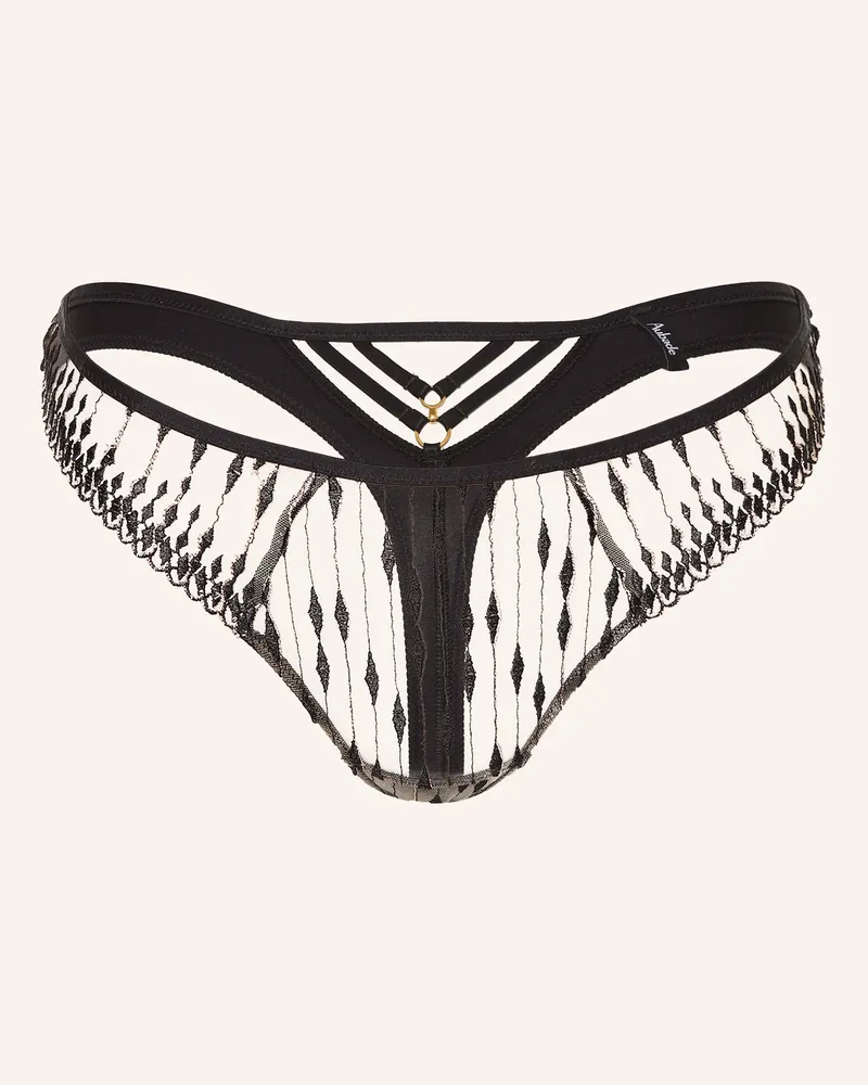 Aubade String VOODOO KISS mit Glitzergarn Schwarz