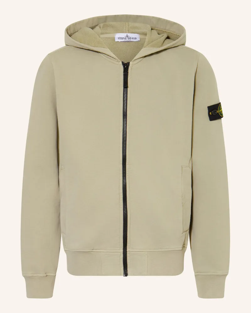 Stone Island Sweatjacke gruen Oliv