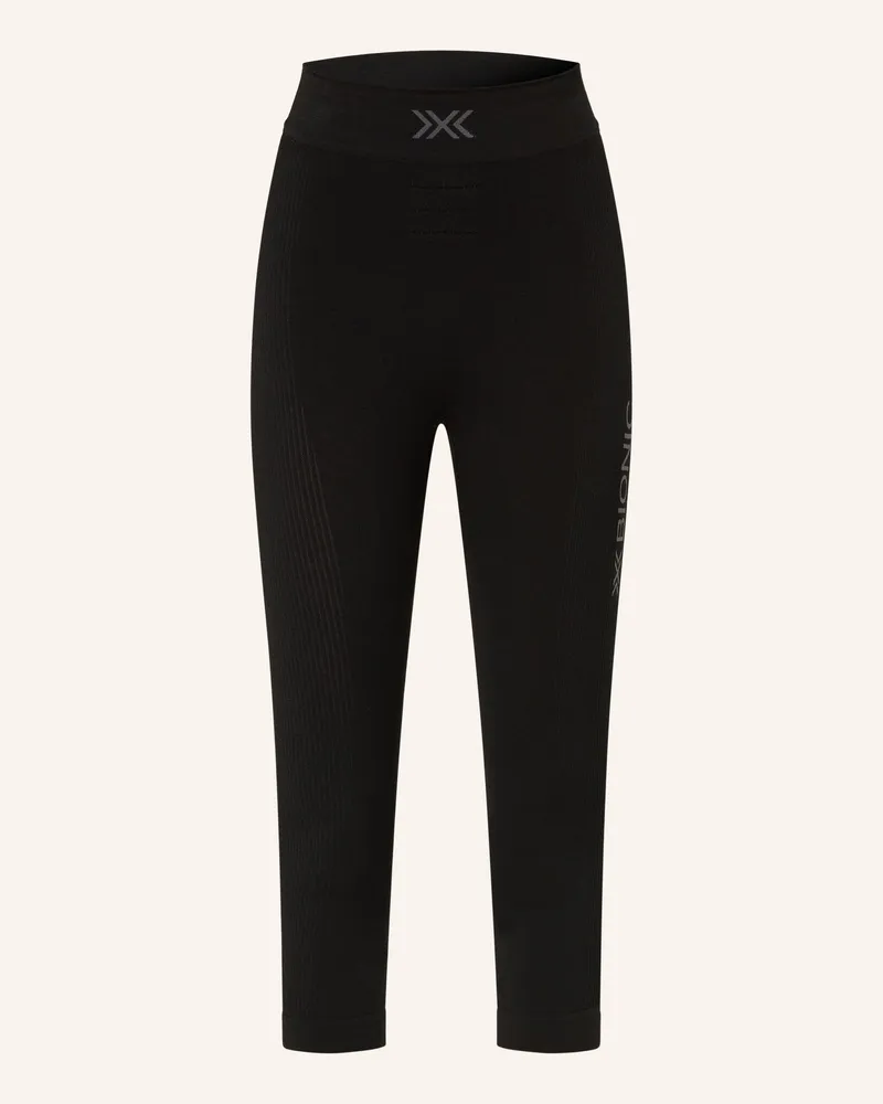 X-Bionic Funktionswäsche-Hose Mightywool Mit Merinowolle Und Verkürzter Beinlänge schwarz Schwarz