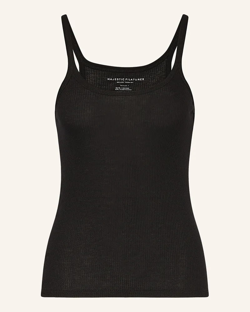 Majestic Top schwarz Schwarz