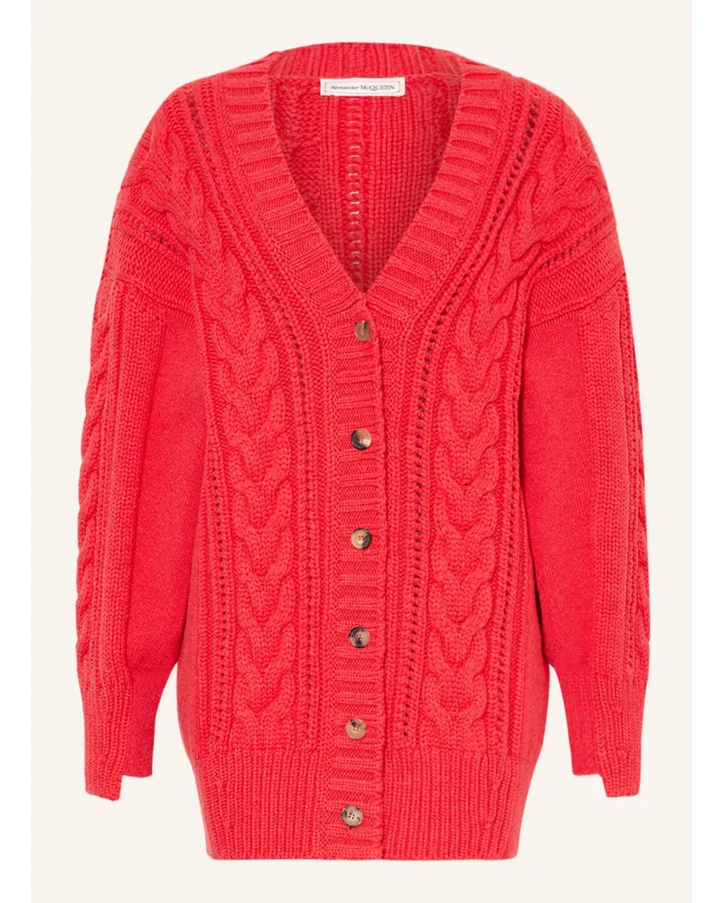 Alexander McQueen Strickjacke Rot