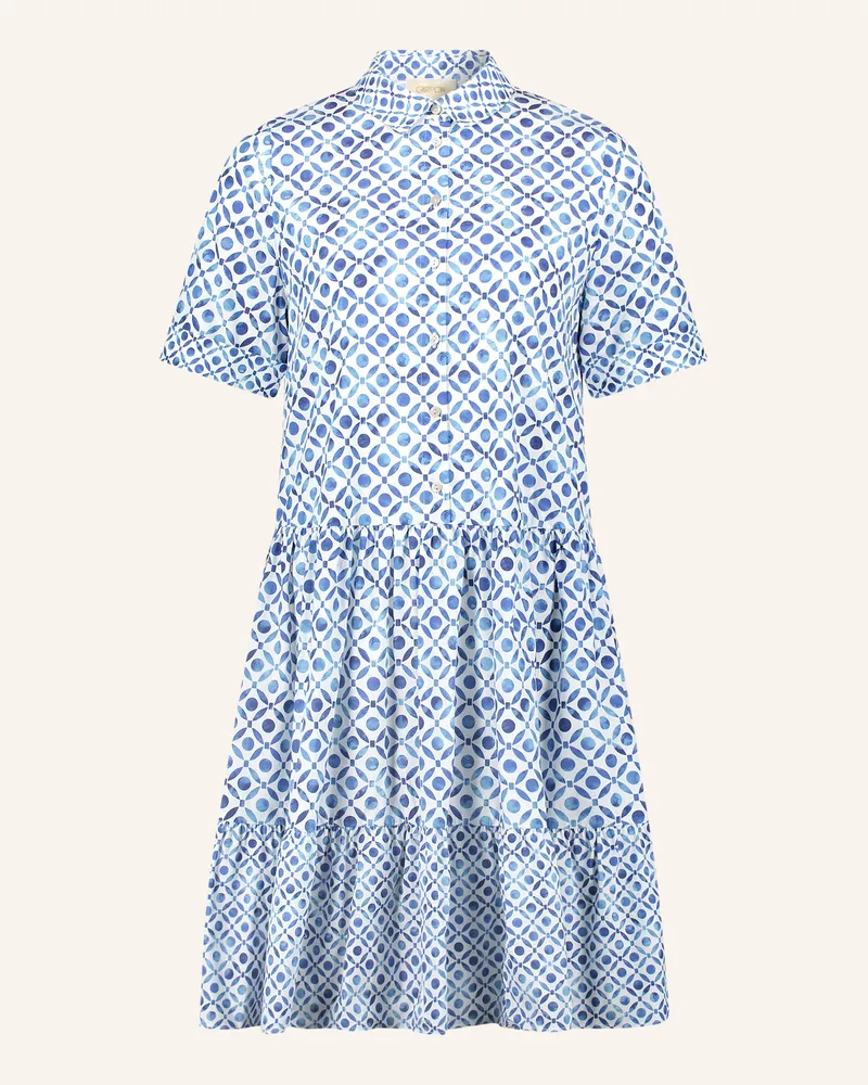 Cartoon Hemdblusenkleid Blau