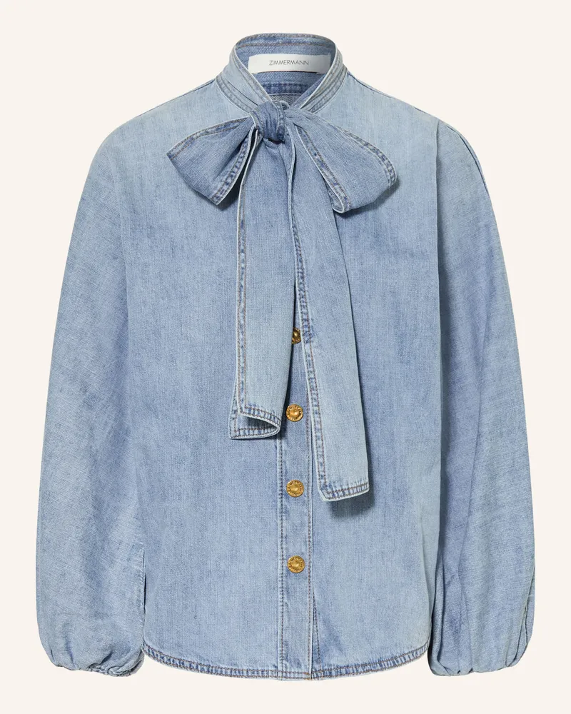 Zimmermann Jeansbluse Indra blau Hellblau