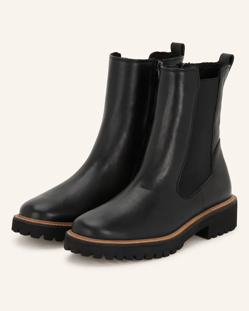 paul green Chelsea-Boots Schwarz
