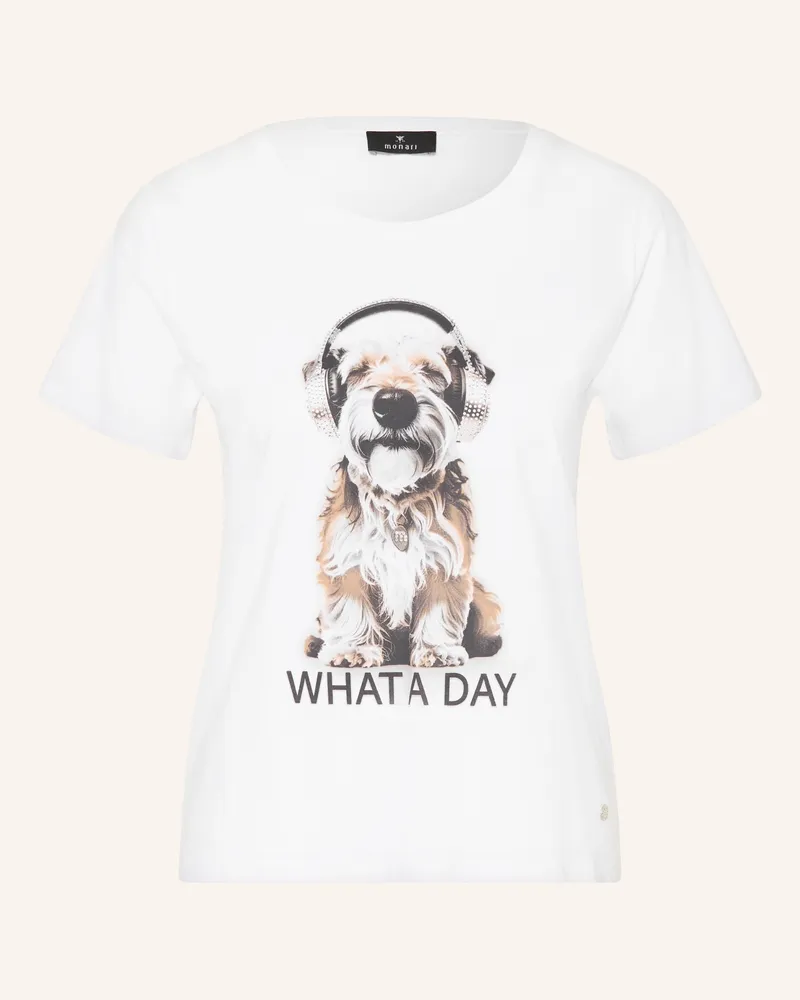 monari T-Shirt Mit Schmucksteinen beige Creme