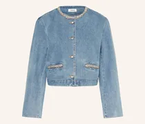 Jeansjacke mit Schmucksteinen