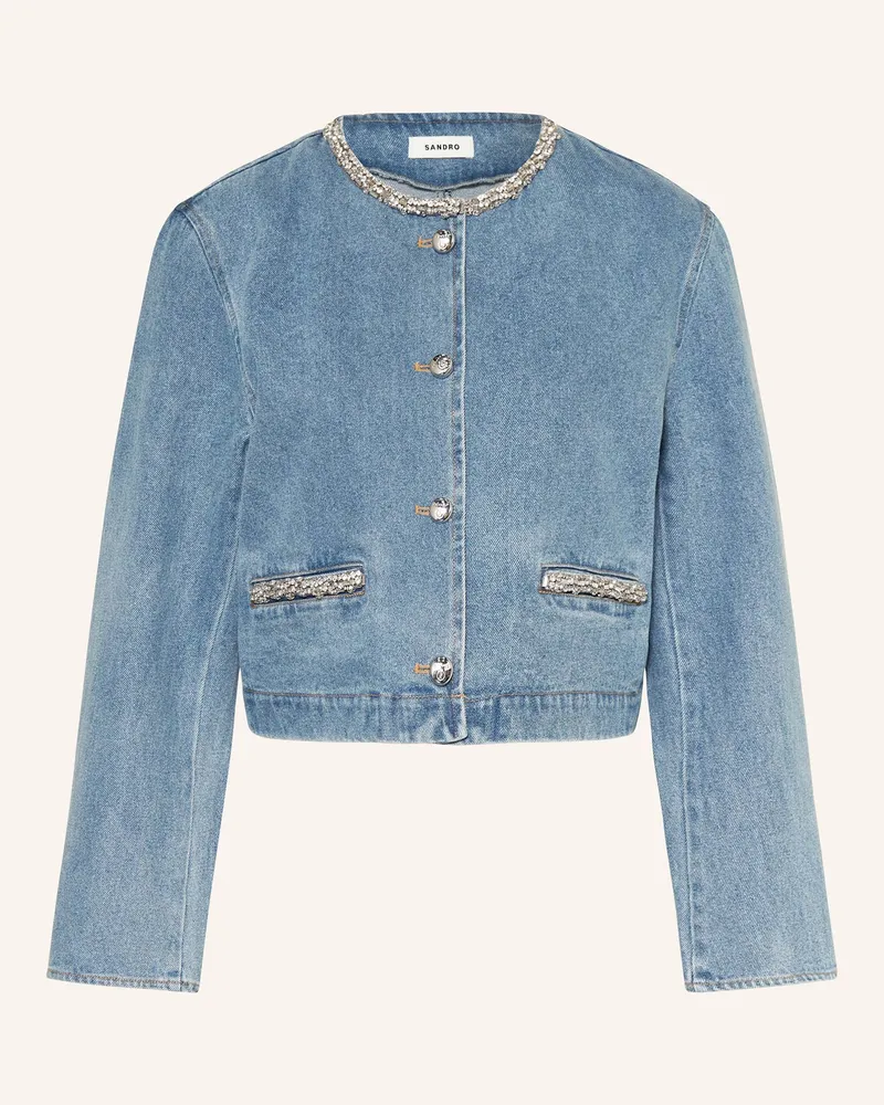 Sandro Jeansjacke mit Schmucksteinen 4785