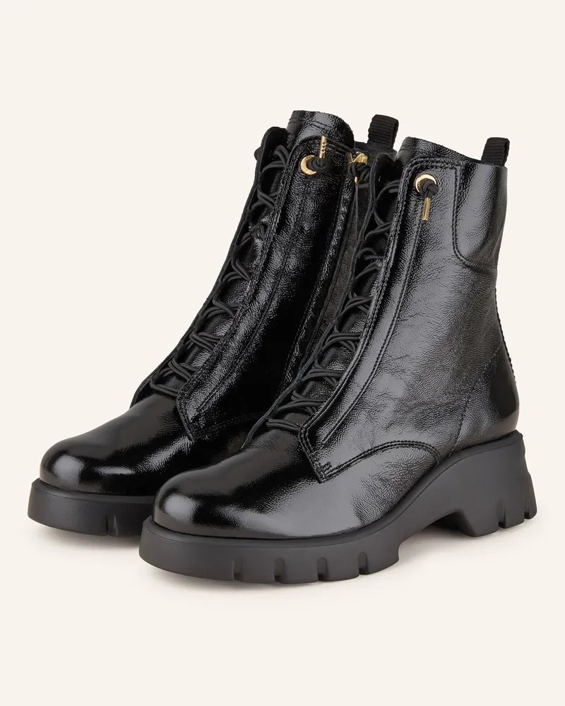 paul green Schnürboots schwarz Schwarz