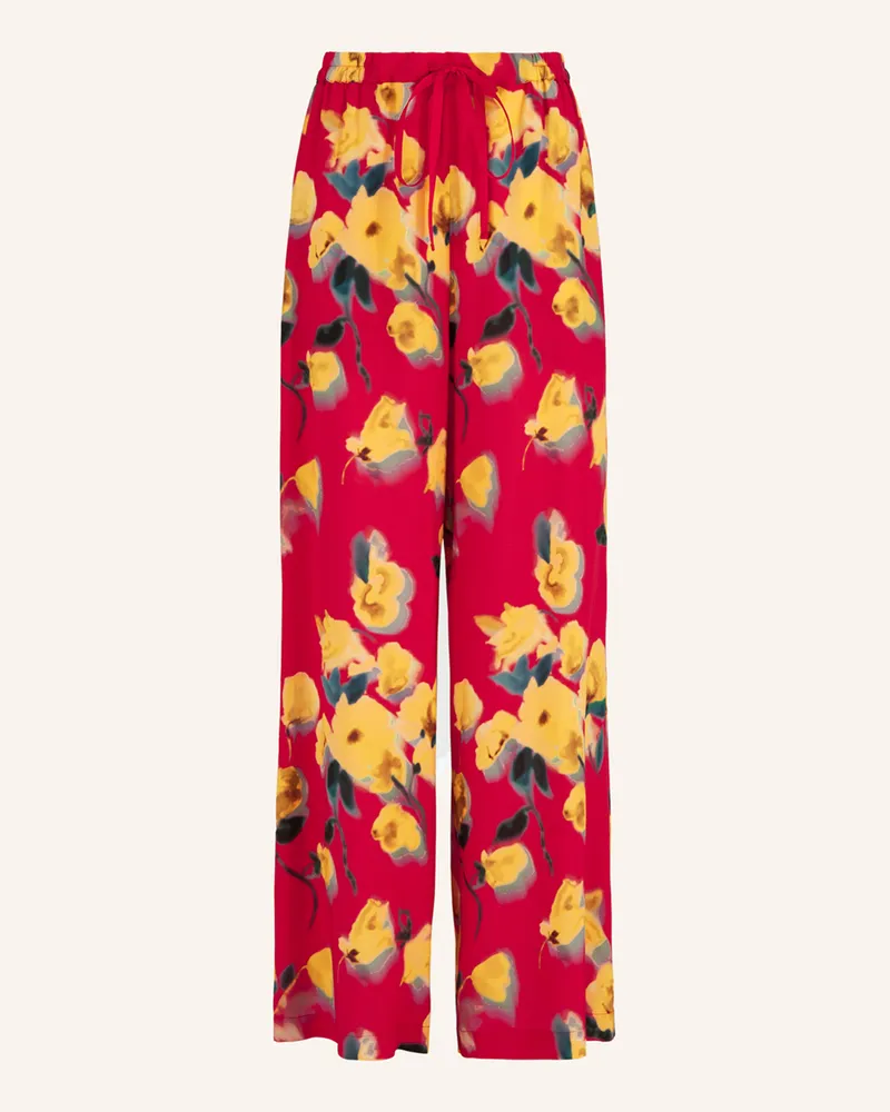HIGH Hose FORCEFUL Satinhose Rot