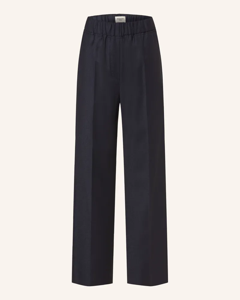 Max Mara Flanellhose Hateley blau Dunkelblau