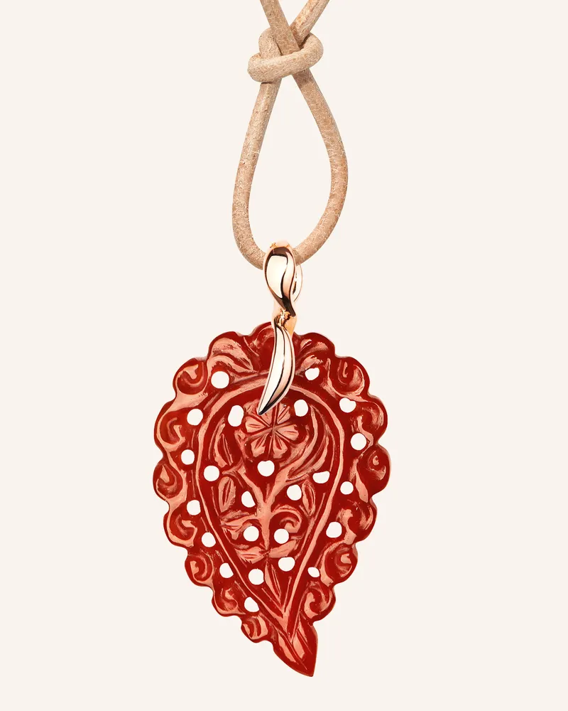 TAMARA COMOLLI Anhänger PENDANT INDIA SMALL TERRA ONYX aus 18 Karat Roségold und Onyx Terra Roségold