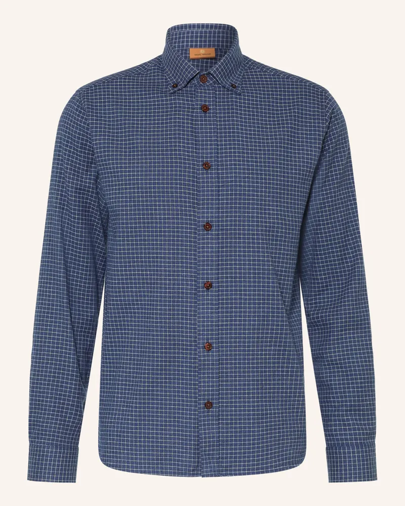 Mos Mosh Flanellhemd Mmgmarco Comfort Fit blau Dunkelblau