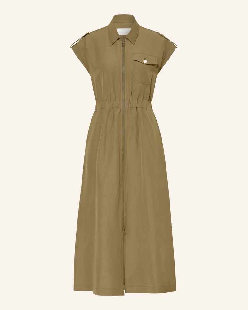 Sportalm Hemdblusenkleid mit Leinen Khaki