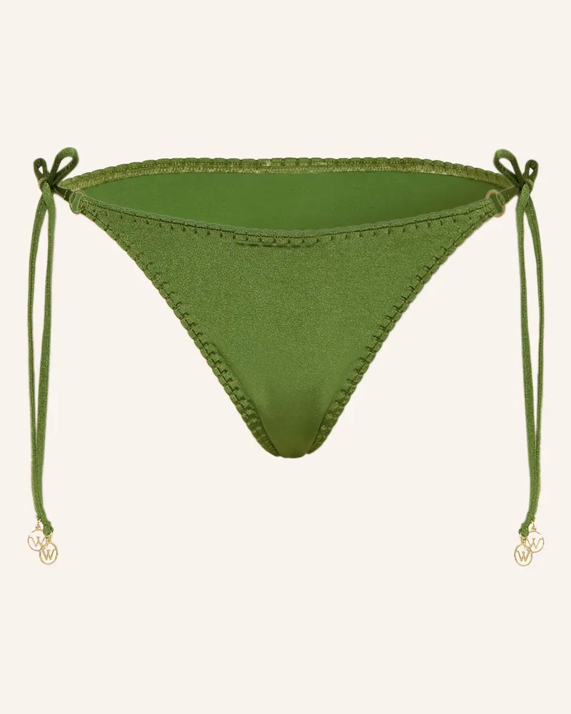 watercult Triangel-Bikini-Hose Crafted Essentials gruen Oliv