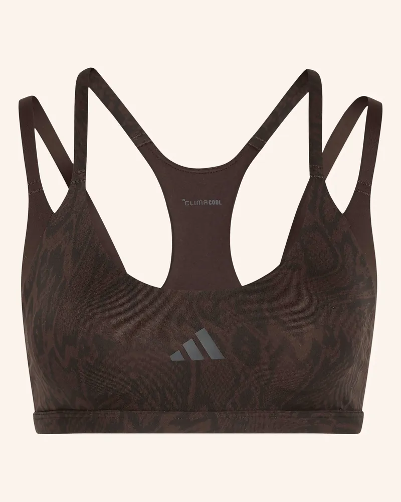 adidas Sport-Bh Optimé Workout Snake braun Dunkelbraun