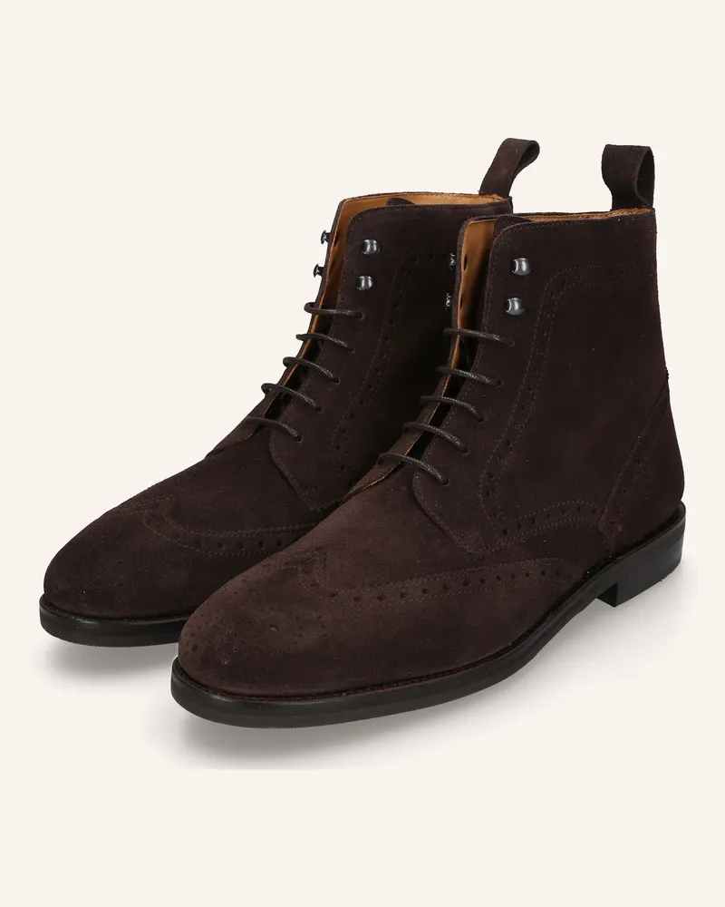 Henry Stevens Schnürboots Winston fbdb2 braun Dunkelbraun