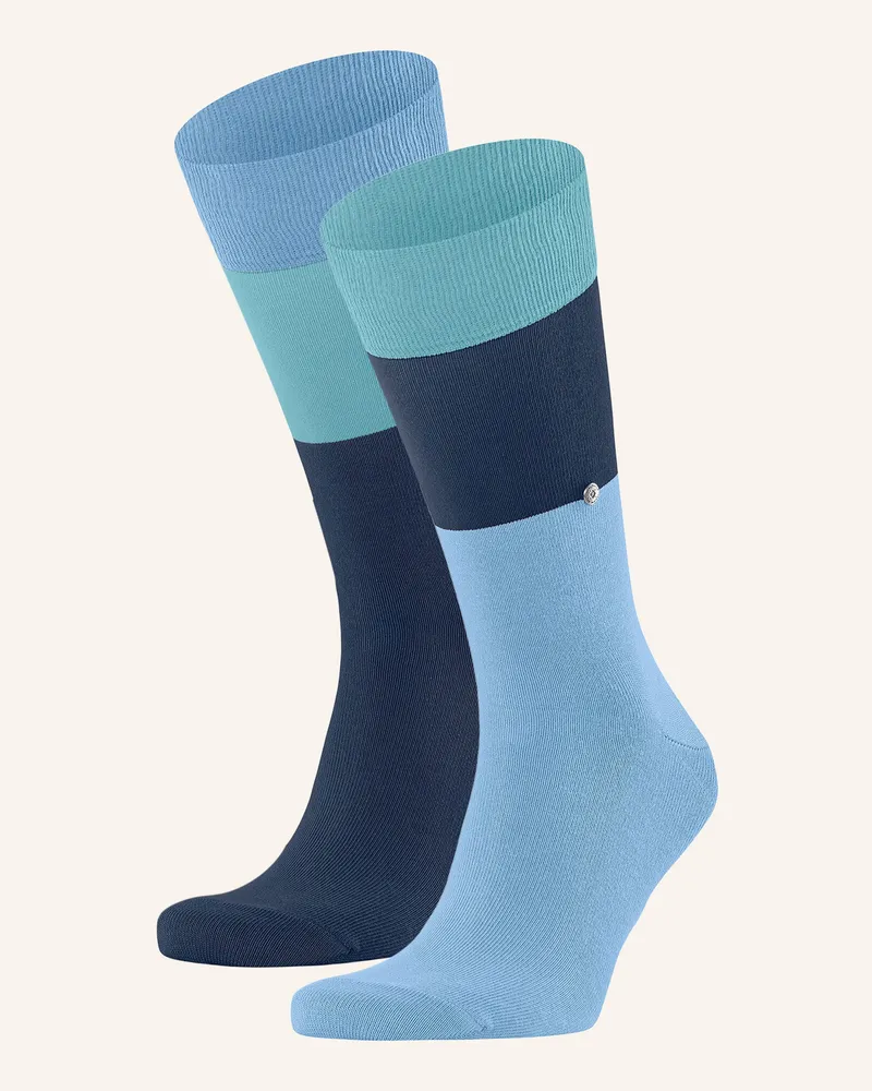 Burlington 2er-Pack Strümpfe Magic blau 6000