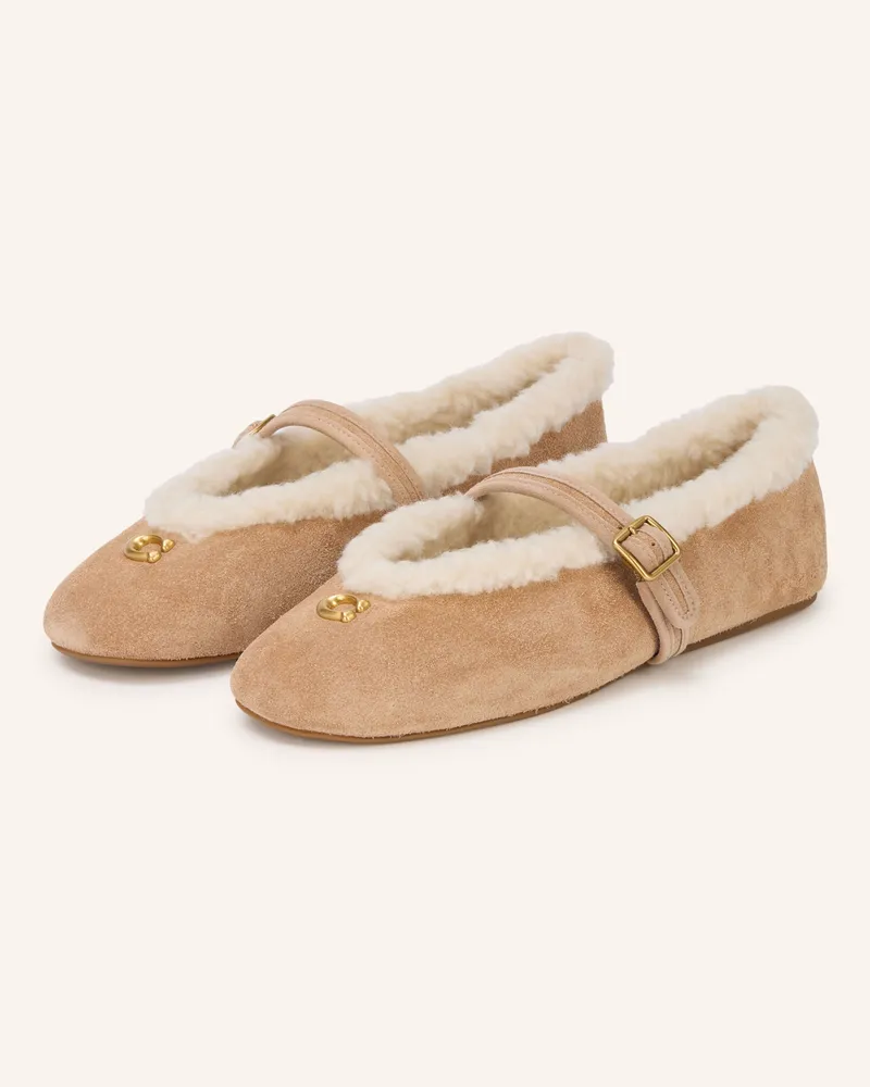 Coach Mary-Jane-Ballerinas beige Beige