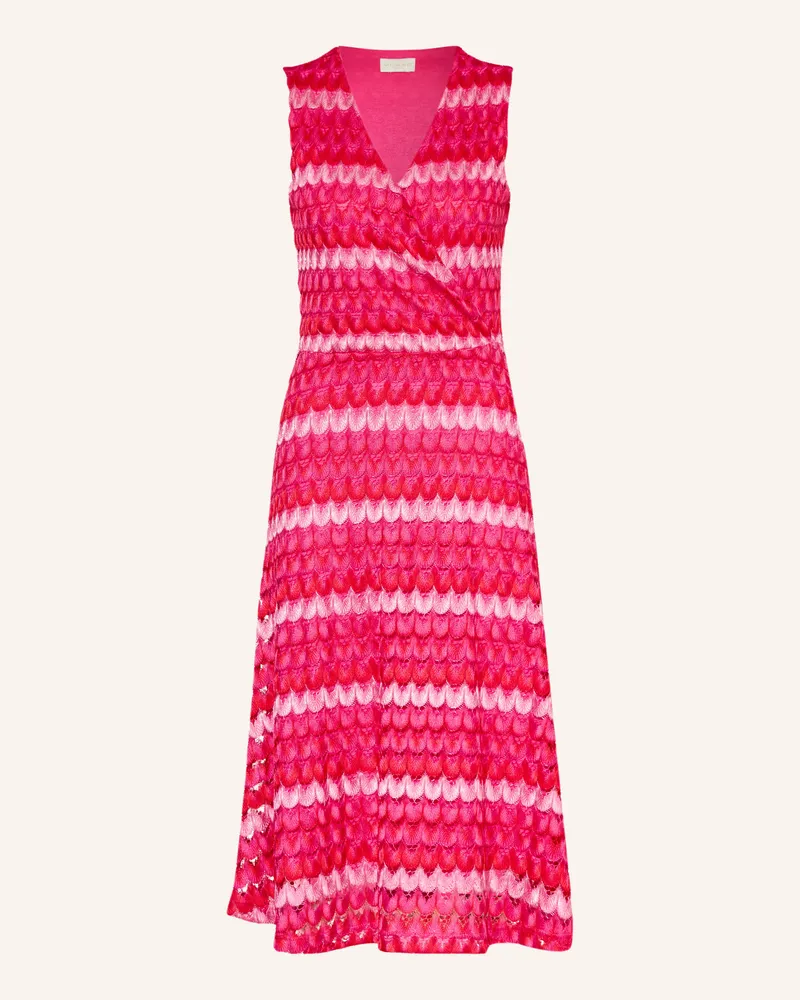 Milano Italy Häkelkleid In Wickeloptik pink Fuchsia