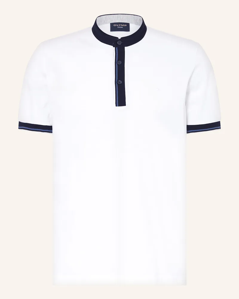 Olymp Piqué-Poloshirt Weiss