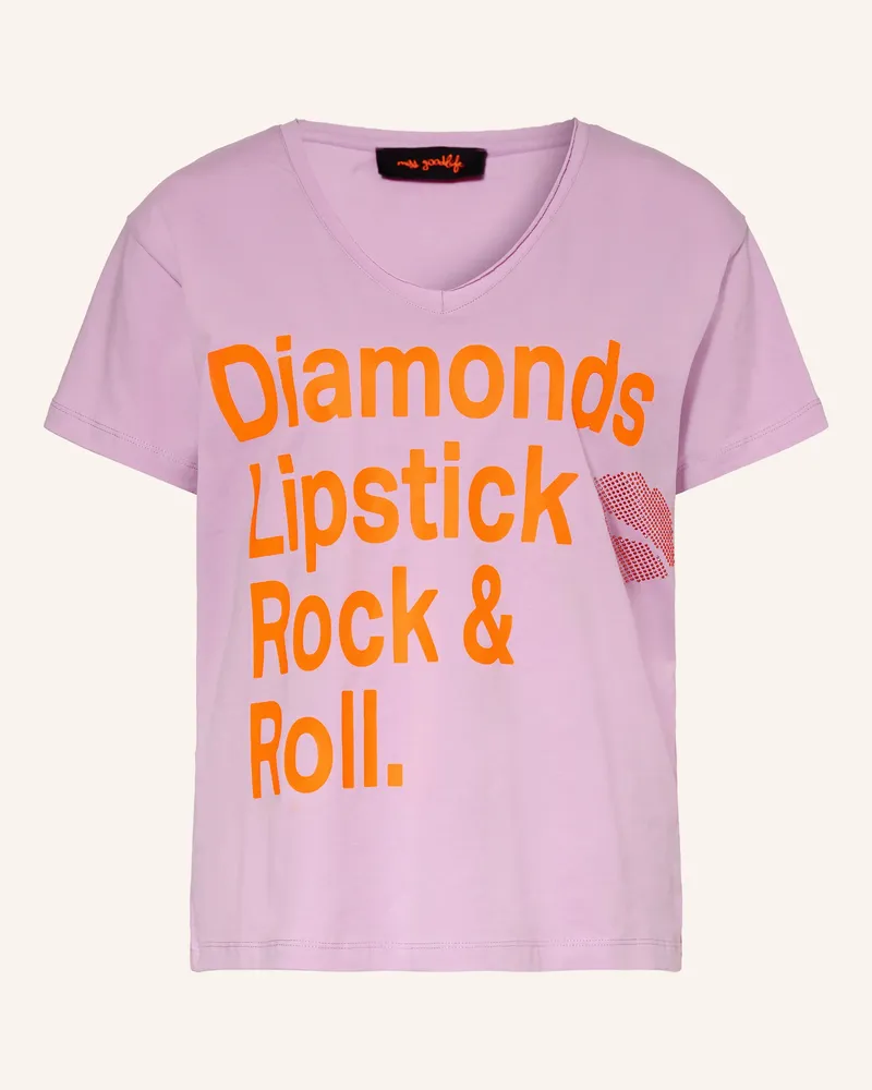Miss Goodlife T-Shirt Mit Schmucksteinen rosa Rosa