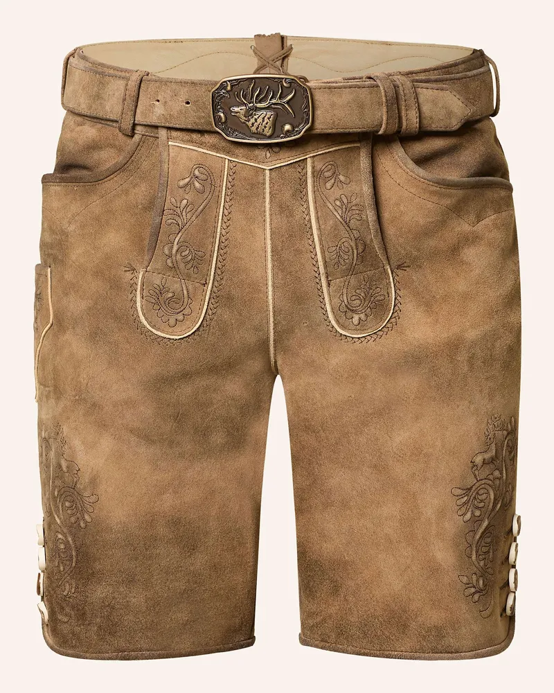 Spieth & Wensky Trachten-Lederhose EVEREST Braun
