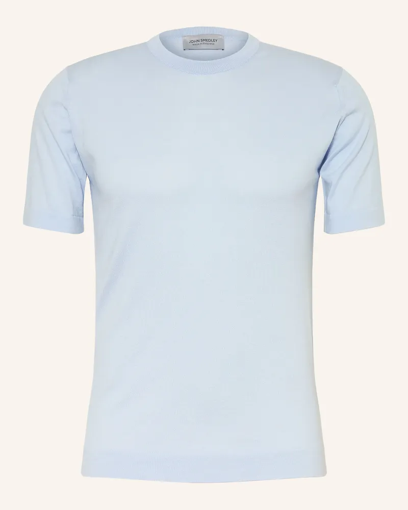 John Smedley T-Shirt Lorca blau Hellblau