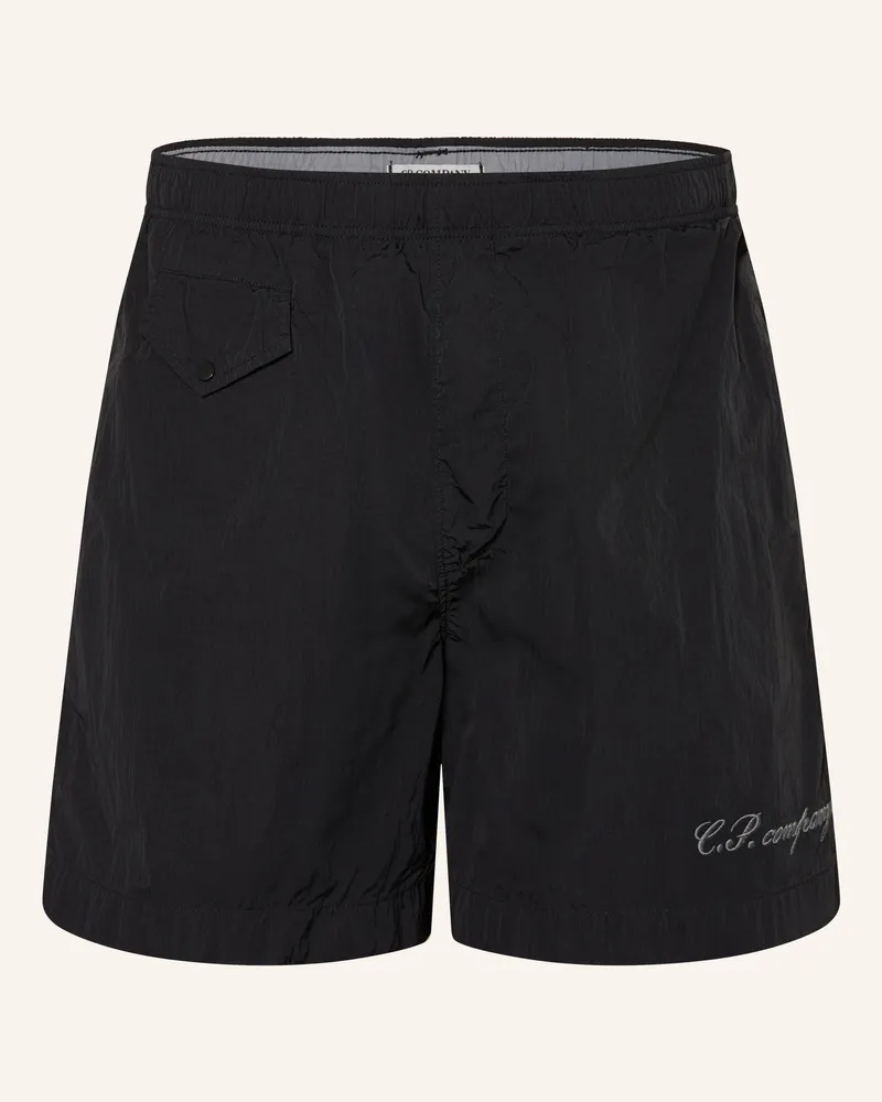 C.P. Company Badeshorts schwarz Schwarz