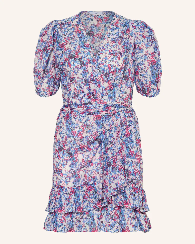 Suncoo Kleid CILIA in Wickeloptik Lila