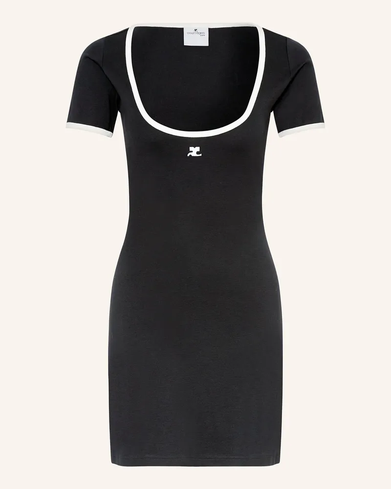 Courrèges Kleid Schwarz