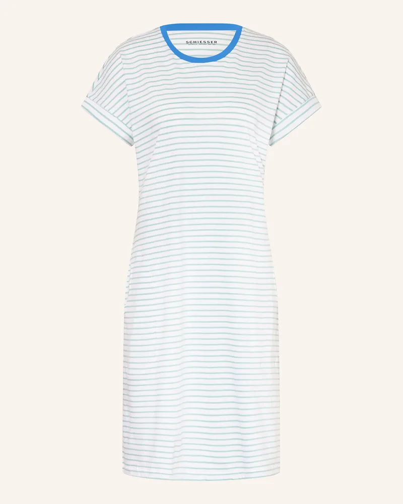 Schiesser Nachthemd Casuals Essentials blau Blau