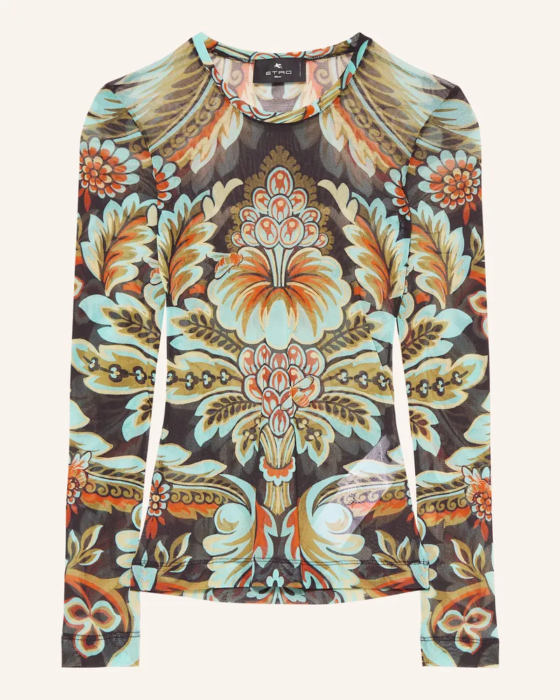 Etro Longsleeve aus Mesh Schwarz