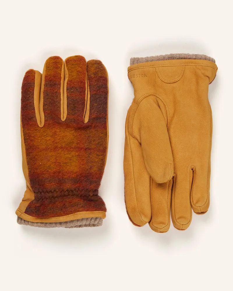 Hestra Multisport-Handschuhe Noah braun Dunkelorange