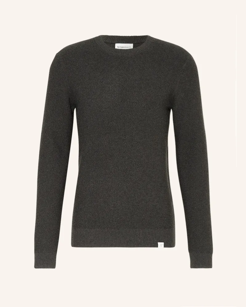 Nowadays Pullover grau Dunkelgrau