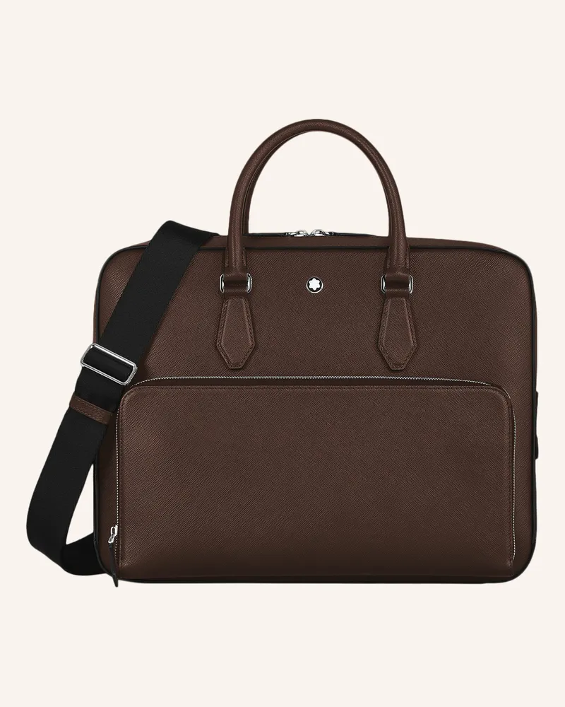 Montblanc Laptop-Tasche Sartorial schwarz Dunkelbraun