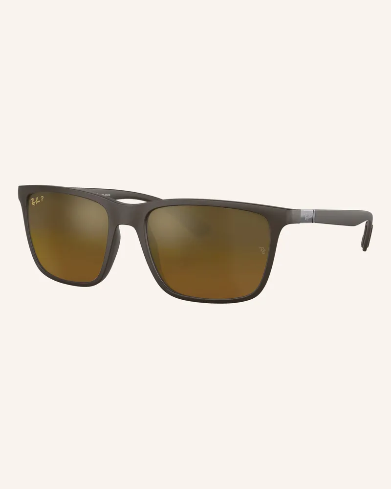 Ray Ban Sonnenbrille rb4385 braun Matt