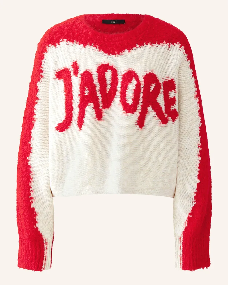 Oui  Pullover weiss Creme