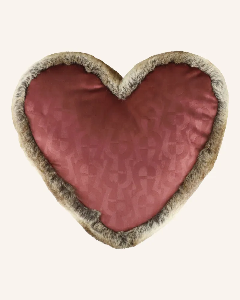 Aigner Dekokissen A SWEATHEART aus Kunstfell Dunkelrot