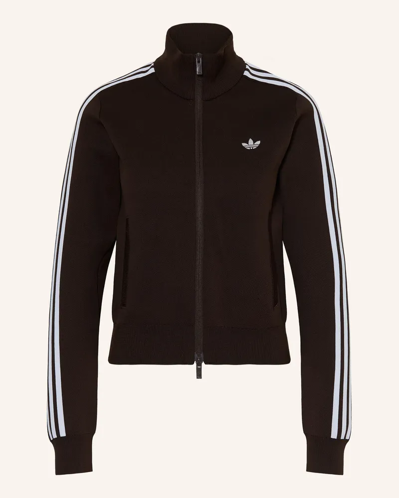 adidas Strickjacke Slim Knit braun Dunkelbraun