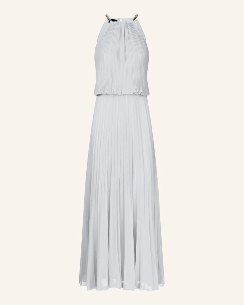 Apart Plisseekleid Hellblau
