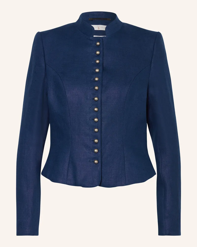 Johann & Johanna Leinenjanker blau Dunkelblau