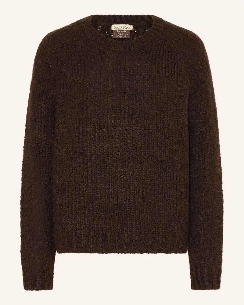 Smith & Soul Pullover mit Alpaka Dunkelbraun
