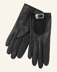 Philipp Plein Handschuhe mit Steinenbesatz SKULL Schwarz