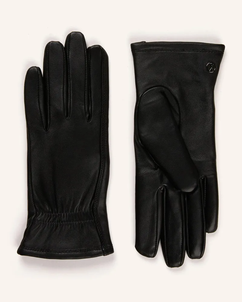Kessler Lederhandschuhe mit Touchscreen-Funktion Schwarz