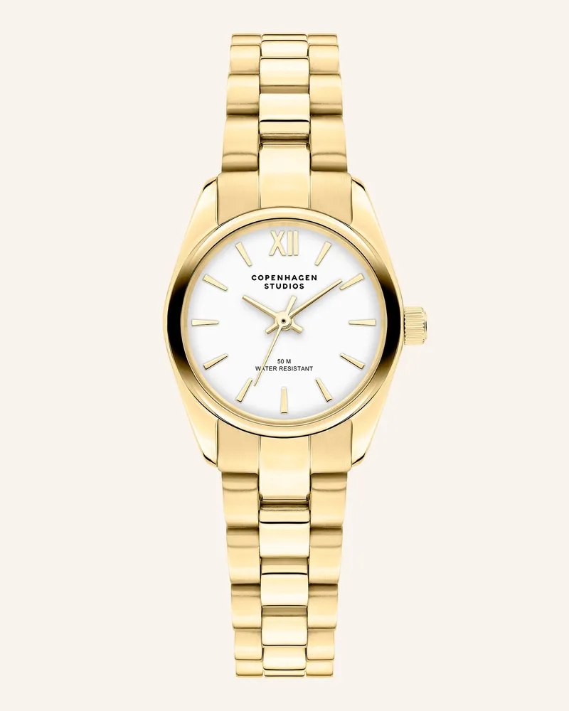 Copenhagen Armbanduhr  Aus  Edelstahl gold Gold