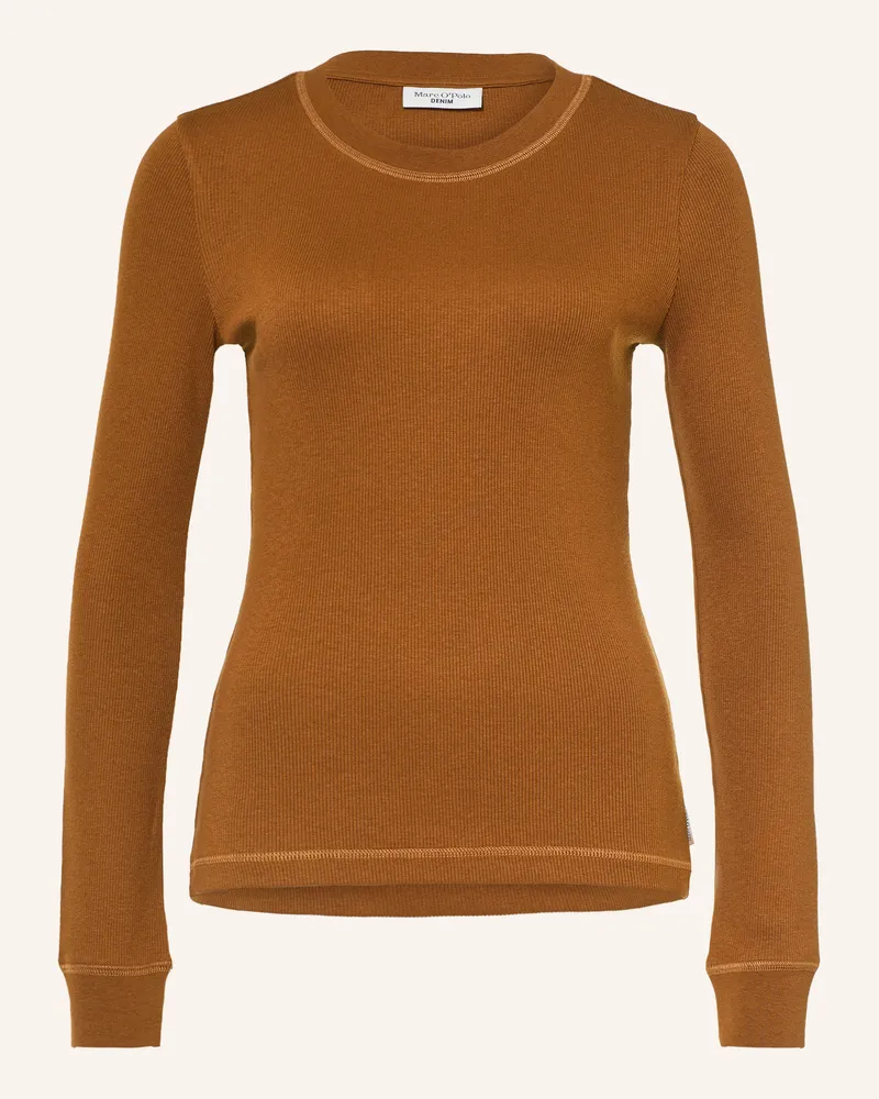 Marc O'Polo Longsleeve braun Cognac